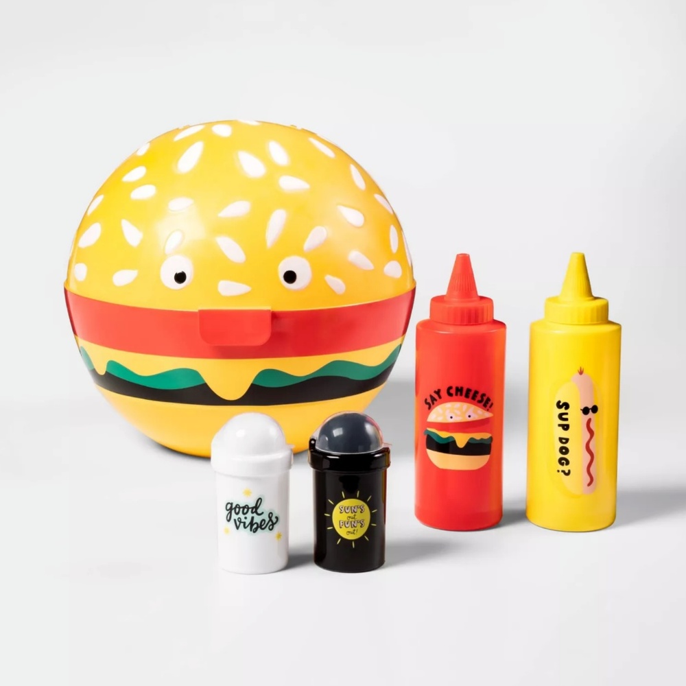 Hamburger Grill Caddy Yellow
